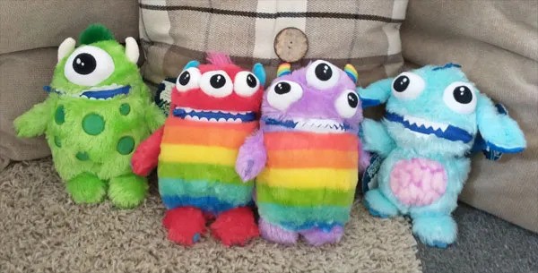 image of four worry monsters